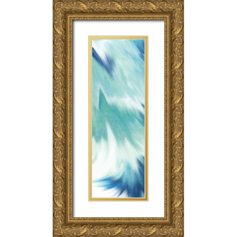 Blue Mood A Gold Ornate Wood Framed Art Print with Double Matting by Allen, Kimberly
