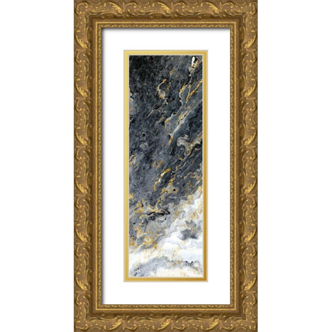 Gold Flecks Mood Gold Ornate Wood Framed Art Print with Double Matting by Allen, Kimberly