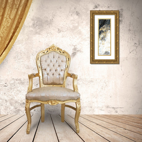 Gold Flecks Mood 2 Gold Ornate Wood Framed Art Print with Double Matting by Allen, Kimberly