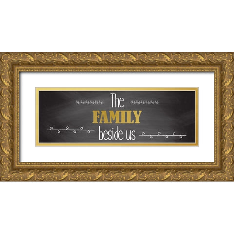 Bless 2 Gold Ornate Wood Framed Art Print with Double Matting by Kimberly, Allen