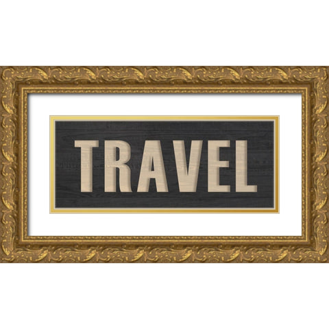 Travel Gold Ornate Wood Framed Art Print with Double Matting by Kimberly, Allen