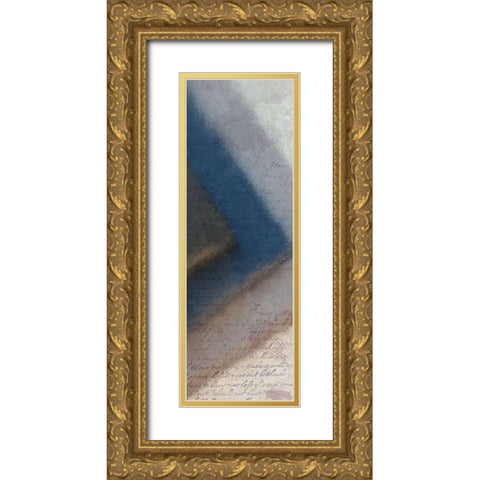 Colbalt Corner B Gold Ornate Wood Framed Art Print with Double Matting by Kimberly, Allen