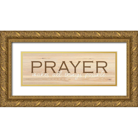 Prayer  Gold Ornate Wood Framed Art Print with Double Matting by Kimberly, Allen