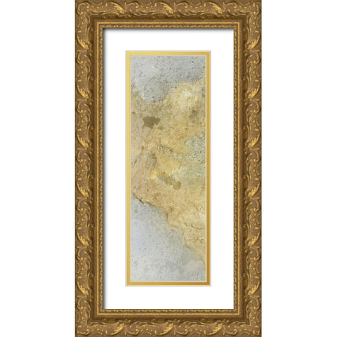 Golden Stream A Gold Ornate Wood Framed Art Print with Double Matting by Kimberly, Allen