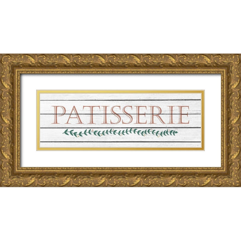 Patisserie Gold Ornate Wood Framed Art Print with Double Matting by Kimberly, Allen