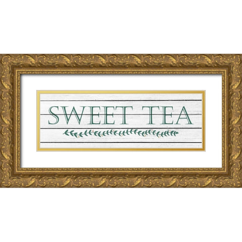 Sweet Tea Gold Ornate Wood Framed Art Print with Double Matting by Kimberly, Allen