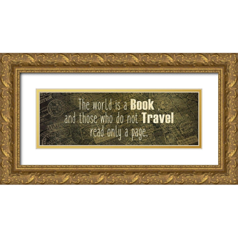 Wanderlust 6 Gold Ornate Wood Framed Art Print with Double Matting by Kimberly, Allen