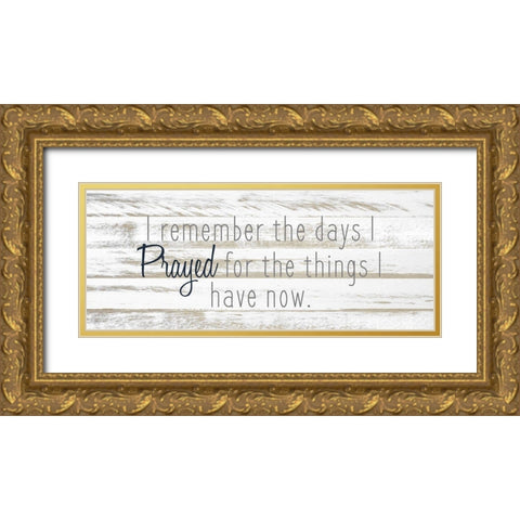 Prayed Gold Ornate Wood Framed Art Print with Double Matting by Kimberly, Allen
