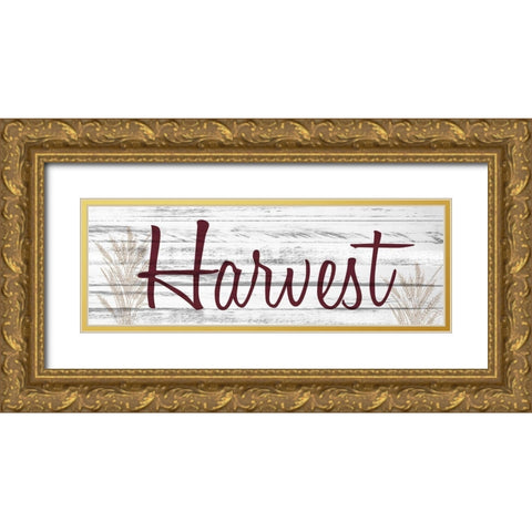 Harvest Gold Ornate Wood Framed Art Print with Double Matting by Kimberly, Allen