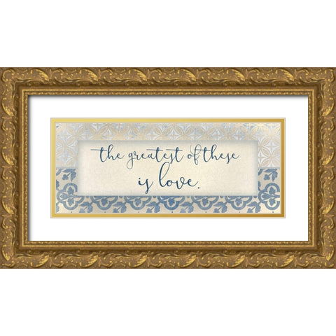 The Greatest 4 Gold Ornate Wood Framed Art Print with Double Matting by Kimberly, Allen