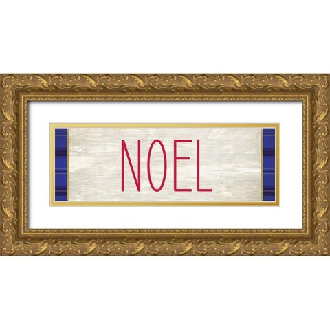 NOEL Gold Ornate Wood Framed Art Print with Double Matting by Kimberly, Allen