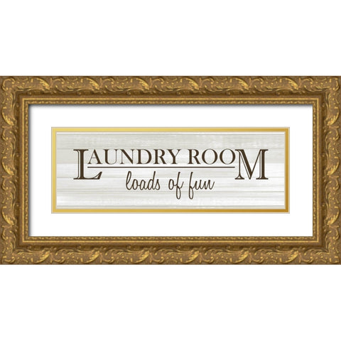 Loads of Fun v3 Gold Ornate Wood Framed Art Print with Double Matting by Kimberly, Allen