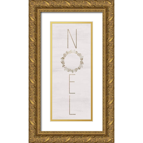 Christmas Romance 9 Gold Ornate Wood Framed Art Print with Double Matting by Kimberly, Allen