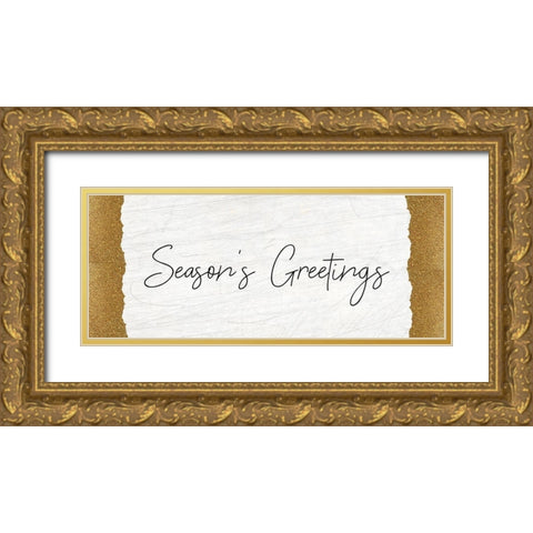 Christmas Luxe 10 Gold Ornate Wood Framed Art Print with Double Matting by Kimberly, Allen