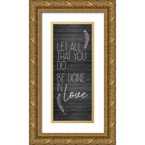 Be Still and Know 2 Gold Ornate Wood Framed Art Print with Double Matting by Kimberly, Allen