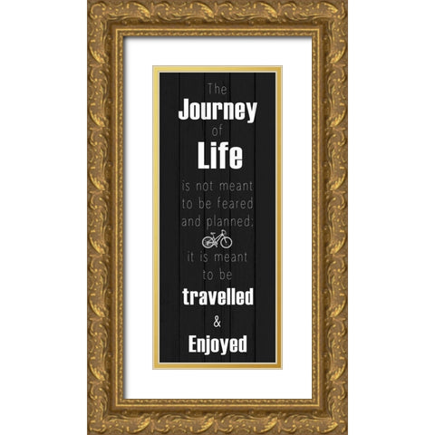 Journey 1 Gold Ornate Wood Framed Art Print with Double Matting by Kimberly, Allen