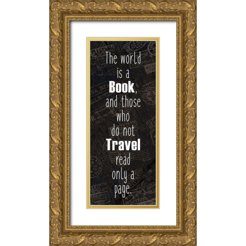 Wander 1 Gold Ornate Wood Framed Art Print with Double Matting by Kimberly, Allen
