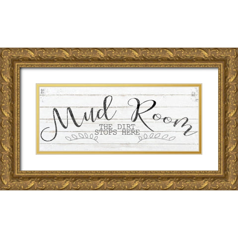 Mud Room Gold Ornate Wood Framed Art Print with Double Matting by Kimberly, Allen