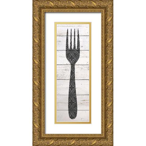 Utensils 1 Gold Ornate Wood Framed Art Print with Double Matting by Kimberly, Allen