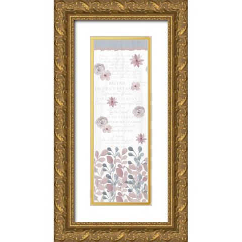 Wildflower Hope Gold Ornate Wood Framed Art Print with Double Matting by Kimberly, Allen