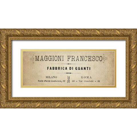 Maggioni Gold Ornate Wood Framed Art Print with Double Matting by Kimberly, Allen
