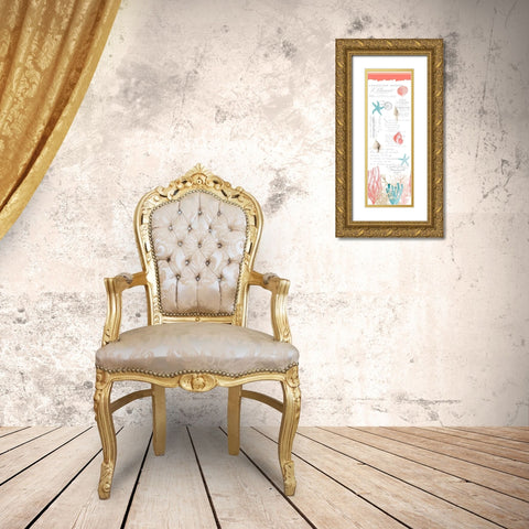 Coral Cove Gold Ornate Wood Framed Art Print with Double Matting by Kimberly, Allen