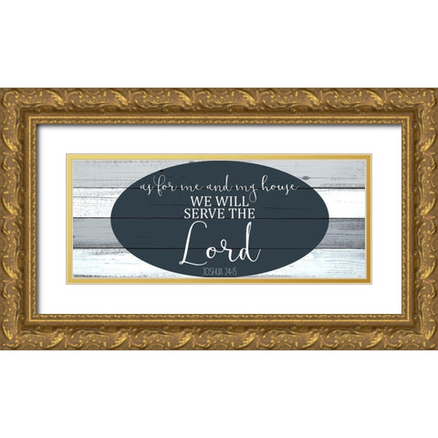 As For Me Gold Ornate Wood Framed Art Print with Double Matting by Kimberly, Allen