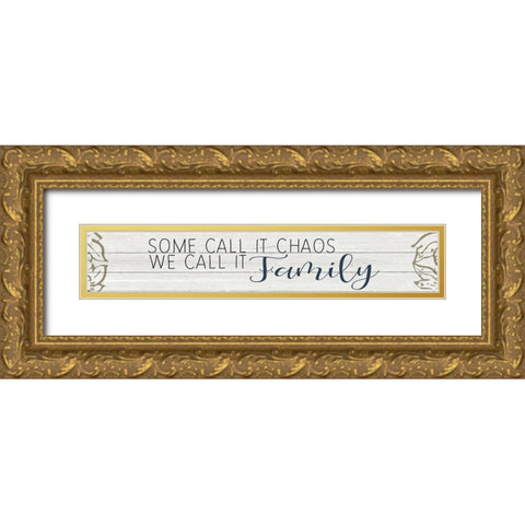 Chaos Gold Ornate Wood Framed Art Print with Double Matting by Kimberly, Allen