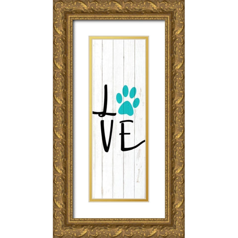 Must Love 2 Gold Ornate Wood Framed Art Print with Double Matting by Kimberly, Allen