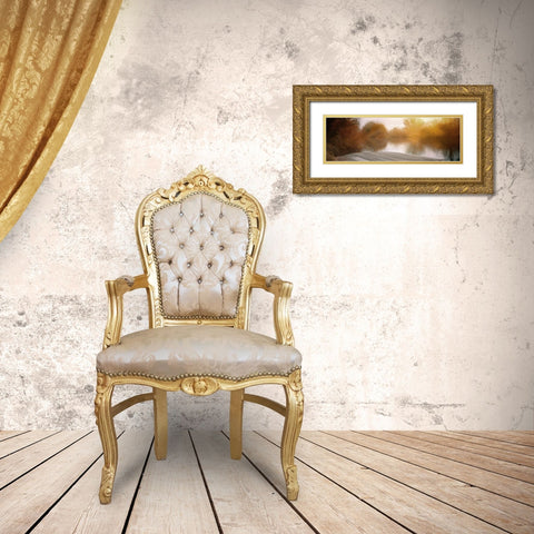 Lake View Gold Ornate Wood Framed Art Print with Double Matting by Allen, Kimberly