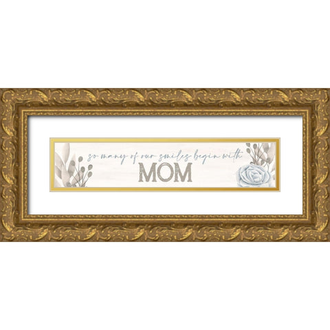 So Many Gold Ornate Wood Framed Art Print with Double Matting by Allen, Kimberly