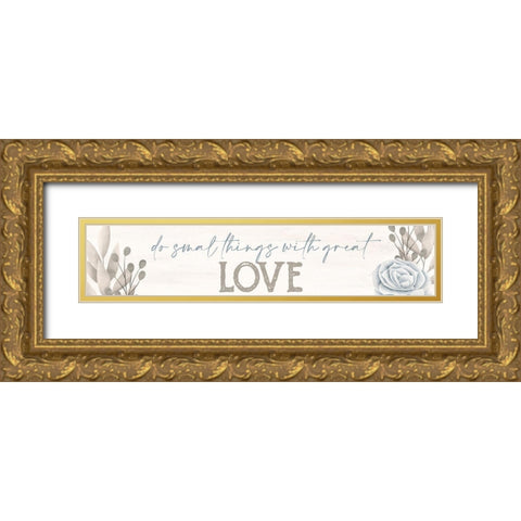 Simply Blessed 2 Gold Ornate Wood Framed Art Print with Double Matting by Allen, Kimberly