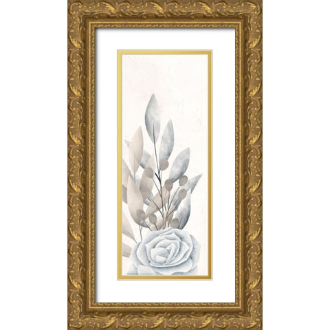 Dusty Blue 2 Gold Ornate Wood Framed Art Print with Double Matting by Allen, Kimberly