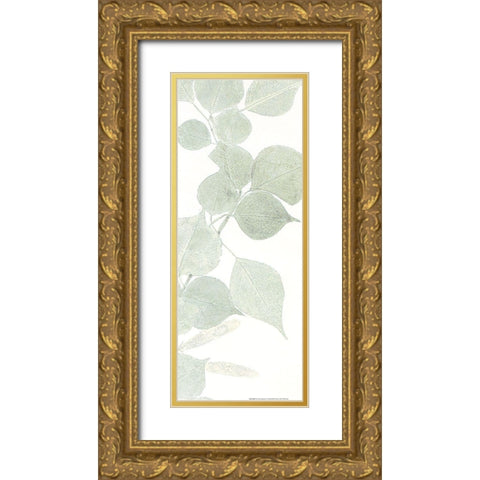 Soft Green 1 Gold Ornate Wood Framed Art Print with Double Matting by Allen, Kimberly