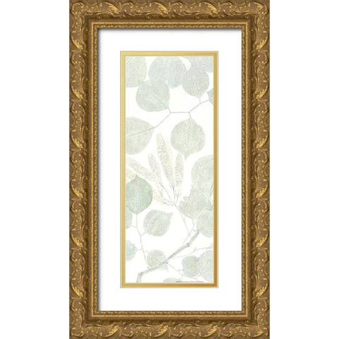 Soft Green 2 Gold Ornate Wood Framed Art Print with Double Matting by Allen, Kimberly