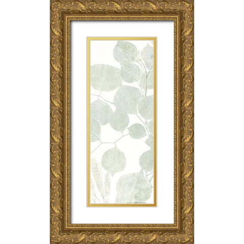 Soft Green 3 Gold Ornate Wood Framed Art Print with Double Matting by Allen, Kimberly