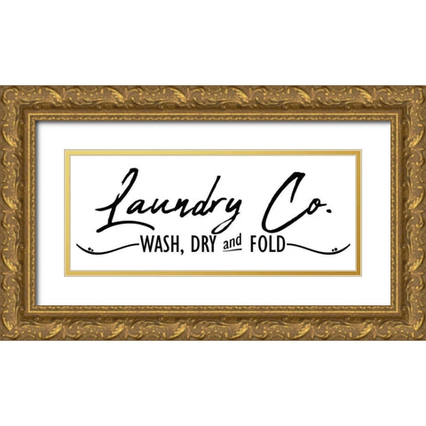 Laundry Co Gold Ornate Wood Framed Art Print with Double Matting by Allen, Kimberly