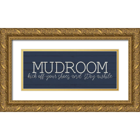 Mudroom Gold Ornate Wood Framed Art Print with Double Matting by Allen, Kimberly