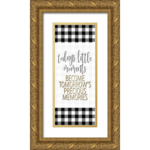 Little Moments 1 Gold Ornate Wood Framed Art Print with Double Matting by Allen, Kimberly