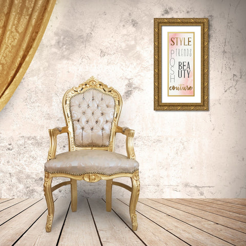 Glamour Style 1 Gold Ornate Wood Framed Art Print with Double Matting by Allen, Kimberly