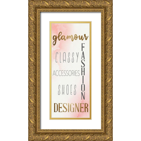 Glamour Style 6 Gold Ornate Wood Framed Art Print with Double Matting by Allen, Kimberly