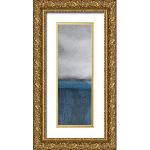 Into the Blue 1 Gold Ornate Wood Framed Art Print with Double Matting by Allen, Kimberly