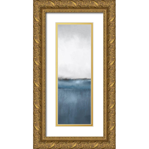 Into the Blue 3 Gold Ornate Wood Framed Art Print with Double Matting by Allen, Kimberly