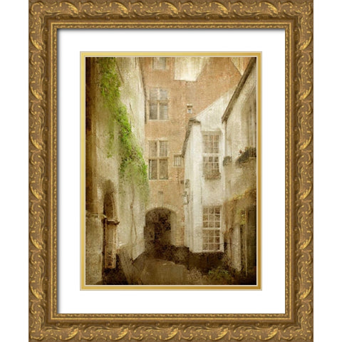 Along The Way Gold Ornate Wood Framed Art Print with Double Matting by Allen, Kimberly