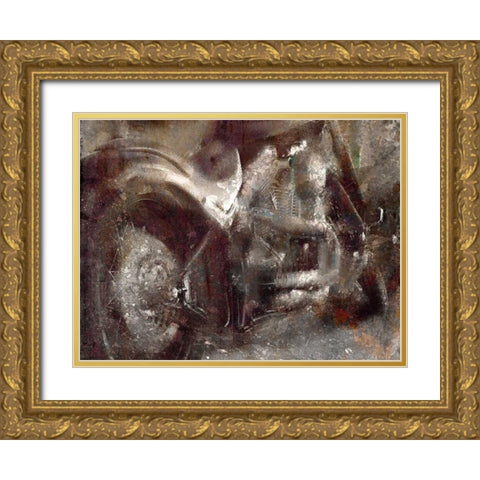 Grungy Ride Gold Ornate Wood Framed Art Print with Double Matting by Allen, Kimberly