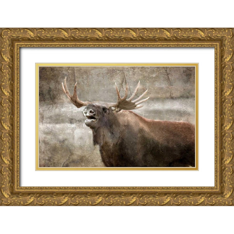 Winters Day Gold Ornate Wood Framed Art Print with Double Matting by Allen, Kimberly