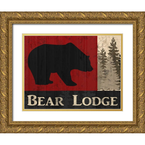 ear Lodge Gold Ornate Wood Framed Art Print with Double Matting by Allen, Kimberly