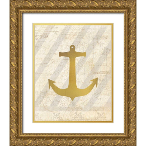 On The Coast 1 Gold Ornate Wood Framed Art Print with Double Matting by Allen, Kimberly