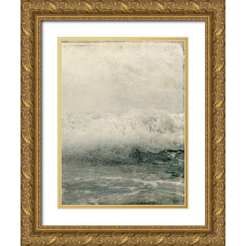 Ocean Waves 2 Gold Ornate Wood Framed Art Print with Double Matting by Allen, Kimberly