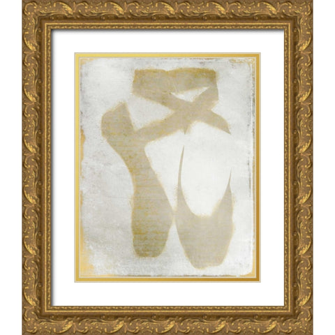Golden Toes Gold Ornate Wood Framed Art Print with Double Matting by Allen, Kimberly
